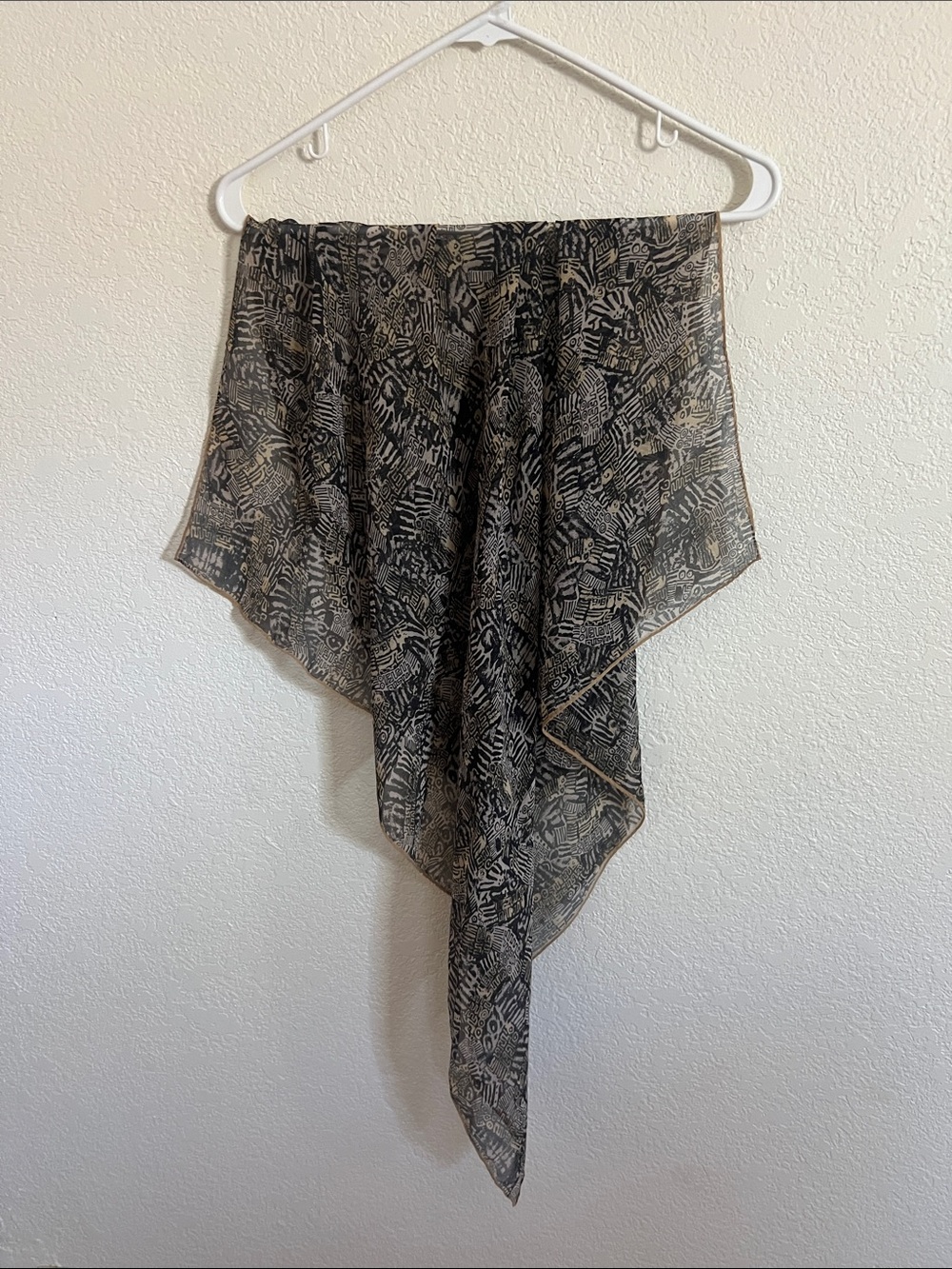 Artsy Abstract Square Scarf - Picture 3 of 4